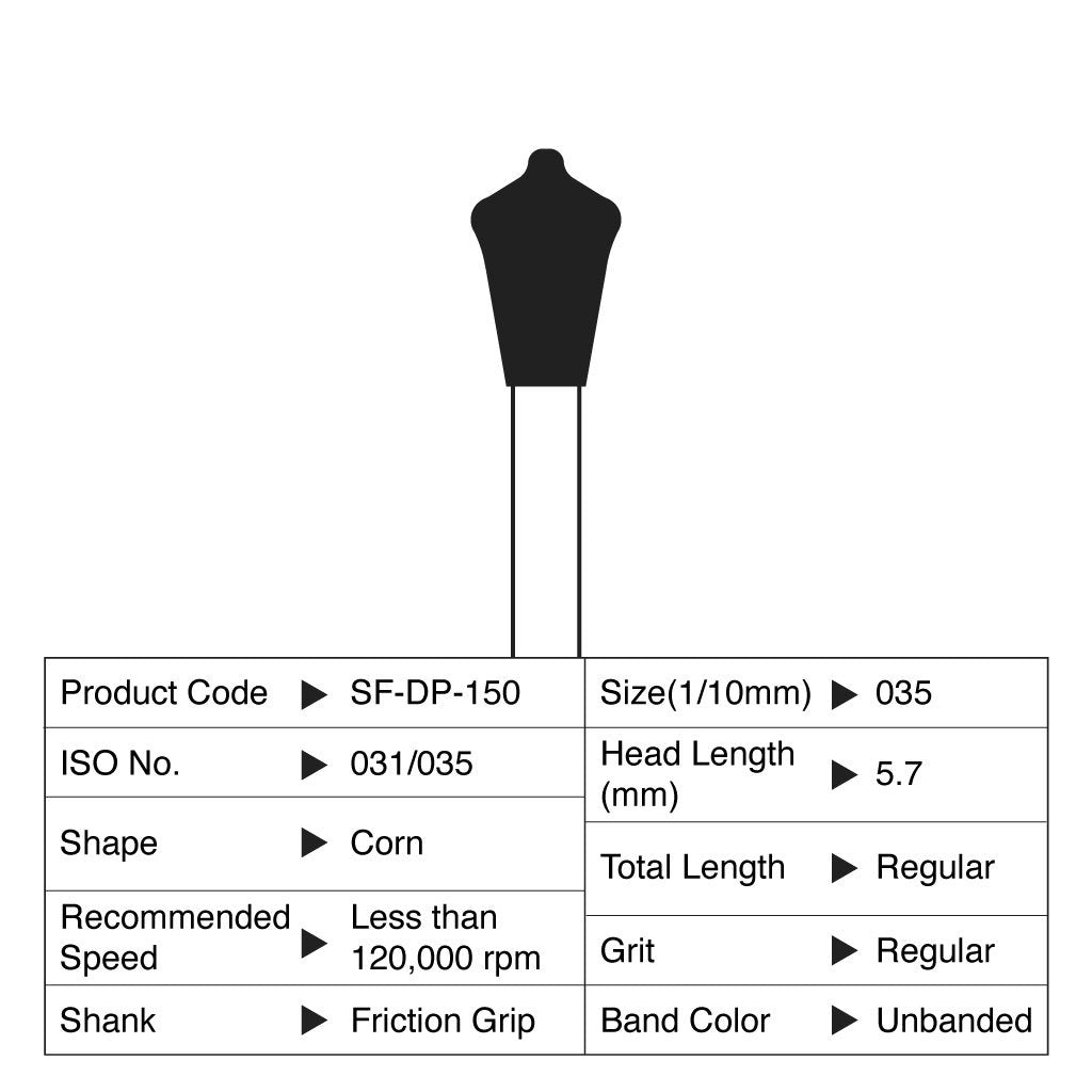 Shofu Diamond Point FG Regular Grit #150 10/Box