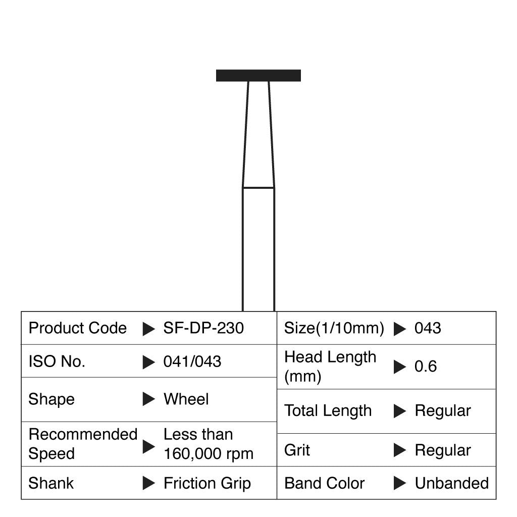 Shofu Diamond Point FG Regular Grit #230 10/Box