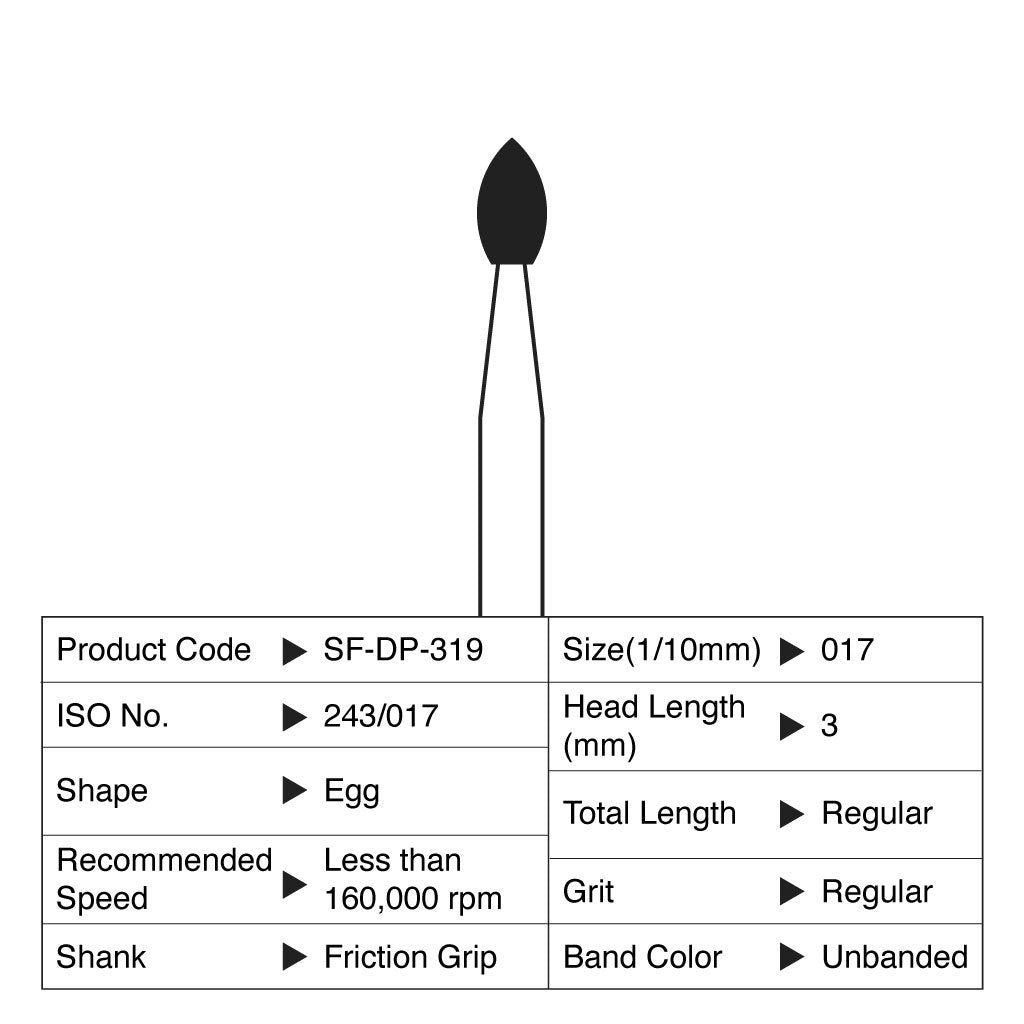 Shofu Diamond Point FG Regular Grit 