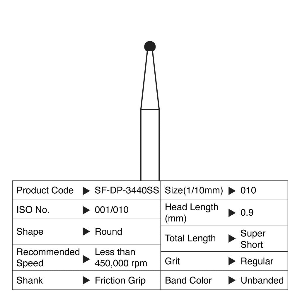 Shofu Diamond Point FG Regular Grit 