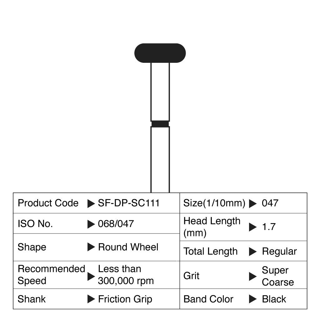 Shofu Diamond Point FG Super Coarse Grit 