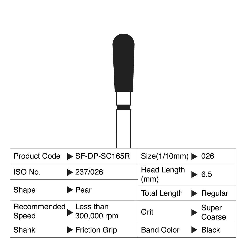 Shofu Diamond Point FG Super Coarse Grit 