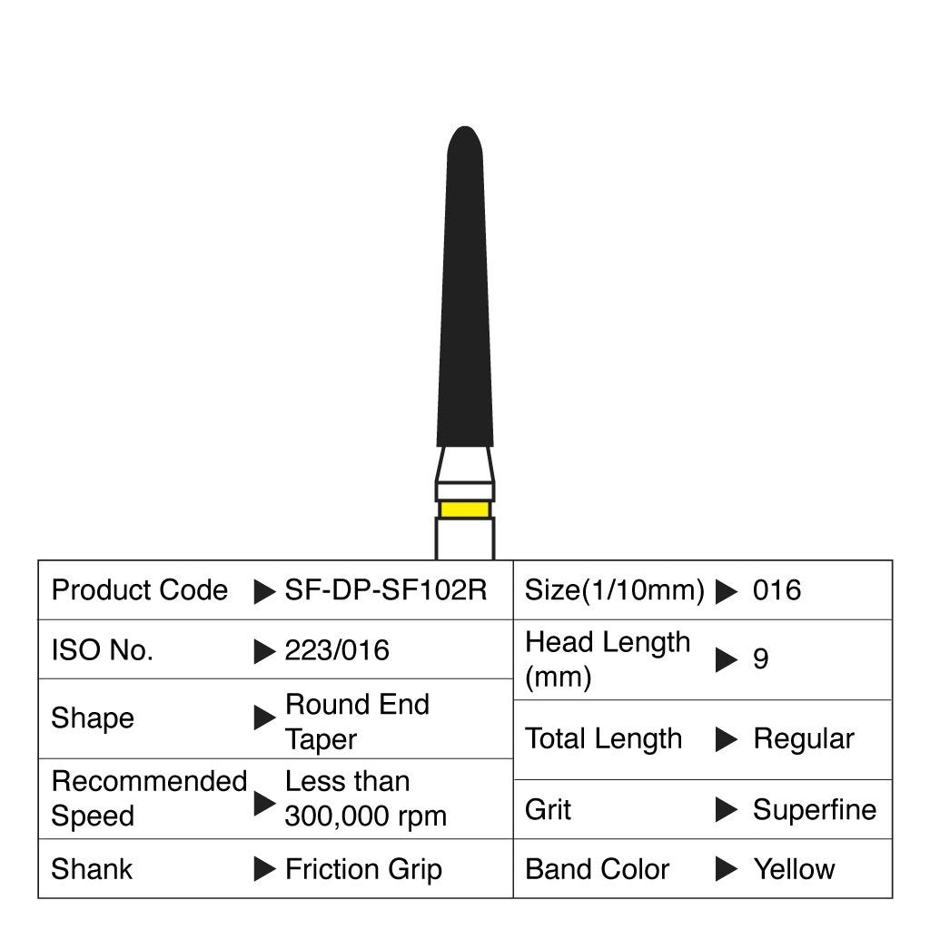 Shofu Diamond Point FG Superfine Grit 