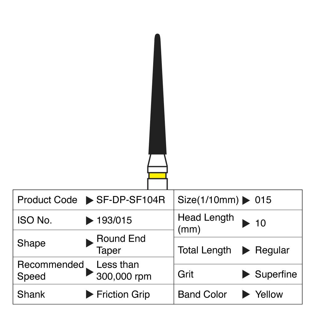 Shofu Diamond Point FG Superfine Grit 