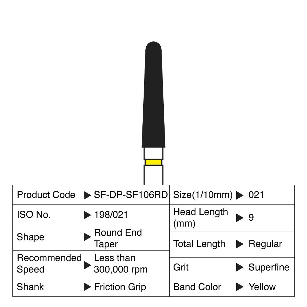 Shofu Diamond Point FG Superfine Grit 