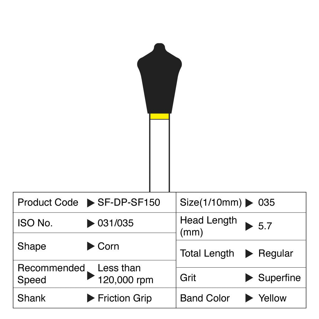 Shofu Diamond Point FG Superfine Grit 
