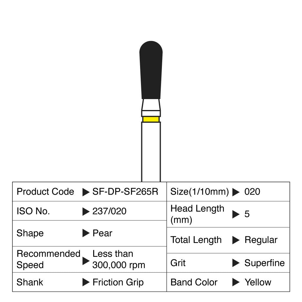 Shofu Diamond Point FG Superfine Grit 