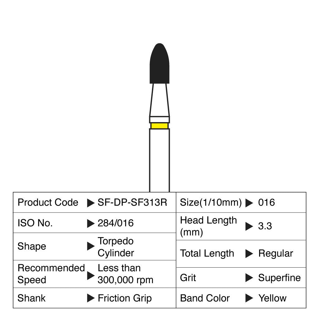Shofu Diamond Point FG Superfine Grit 