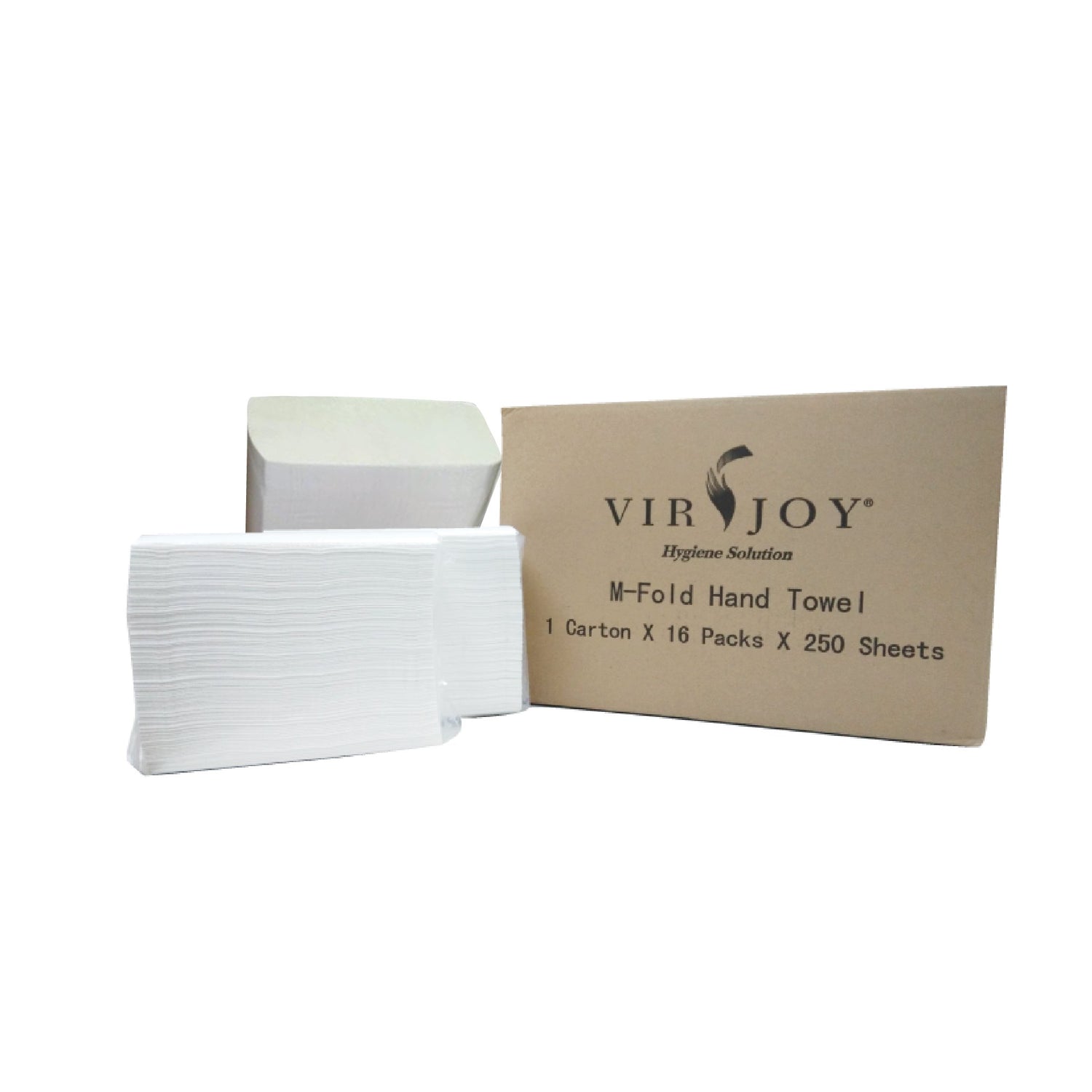Virjoy Hygiene Solution M-Fold Towel 16 Packs/Ctn